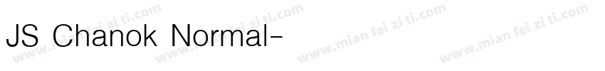 JS Chanok Normal字体转换
